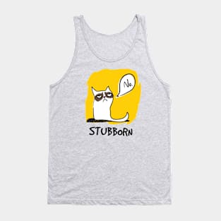 Funny cat tricks stubborn cats shirt Tank Top